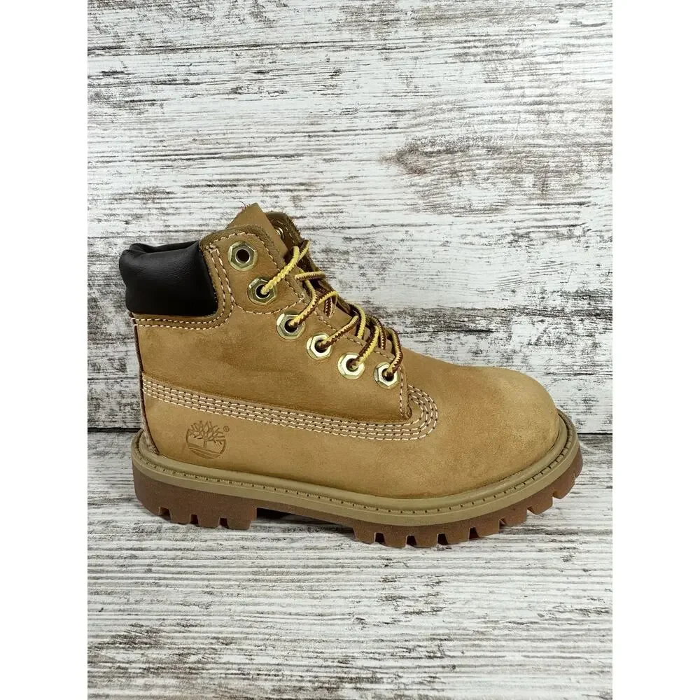 Toddler Timberland Premium Wheat Nubuck Boots Sz 9.5M